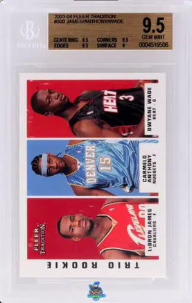 2003 James Anthony Wade BGS 9.5 Fleer Tradition Rookie Trio #300