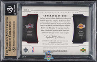 2004 UD Exquisite Collection Dual LeBron James Kobe Bryant PATCH 7 of 10 #JB BGS 9.5