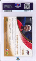 2004 LeBron James PSA 10 U.D. SP Game Used Autonificance Gold #SIGLJ /10