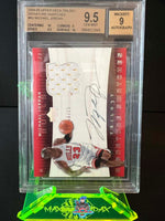 2004 Upper Deck Trilogy Michael Jordan Signature Swatches #SS-MJ 16 of 25 BGS 9.5 Auto 9 0004022843