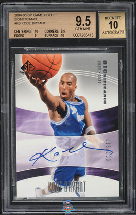 2004 Kobe Bryant BGS 9.5 10 SP Game Used Significance Auto #KB 15/100