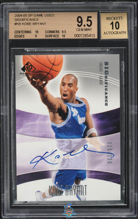 2004 Kobe Bryant BGS 9.5 10 SP Game Used Significance Auto #KB 15/100