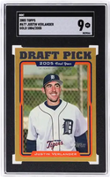 2005 Justin Verlander SGC 9 Topps Rookie Gold #677 /2005