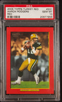 2005 Topps Turkey Red Border Aaron Rodgers ROOKIE #221 PSA 10 20977956