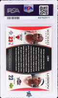 2005 Jordan James PSA 9 UD Bonus Pk Plat Michael Jordan LeBron James #LJMJ4 3/5