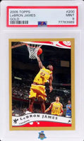 2005 LeBron James PSA 9 Topps Gold #200 57/99
