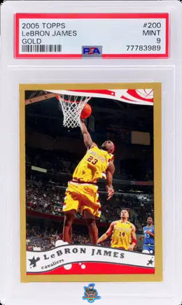 2005 LeBron James PSA 9 Topps Gold #200 57/99