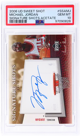 2006 Michael Jordan PSA 10 UD Sweet Shot Auto Shot Acetate #SSAMJ /25