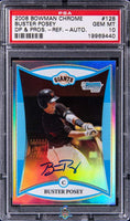 2008 Buster Posey PSA 10 Bowman Chrome DP and Pros Refractor Auto #BDPP128 /500