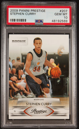 2009 Panini Prestige Stephen Curry ROOKIE #207 PSA 10 48192569