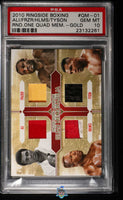 2010 Ali Holmes Tyson Frazier PSA 10 Rngsd Box Rnd One Quad Mem Gold #QM01 /10