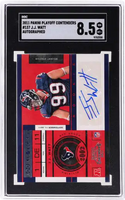 2011 JJ Watt SGC 8.5 Playoff Contenders Rookie Ticket Auto #137