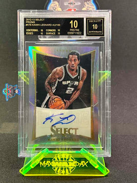 2012 Panini Select Kawhi Leonard Rookie Auto #178 141 of 199 BGS BL 0009711822