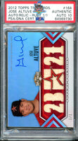 2012 Topps Triple Threads Jose Altuve Auto Relic #164 1 of 1 PSA Authentic Auto 10 64969730