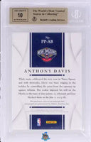 2012 Anthony Davis BGS 9.5 10 Immaculate Rookie Jumbo Patch Auto #PPAD 54/75