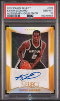 2012 Kawhi Leonard PSA 10 Select Auto Gold Prizm #178 5/10