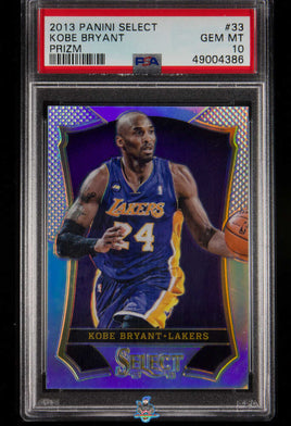 2013 Panini Select Kobe Bryant Prizm #33 PSA 10 49004386