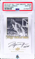 2013 Michael Jordan PSA 10 UD All Time Greats Auto #MJ6 /45