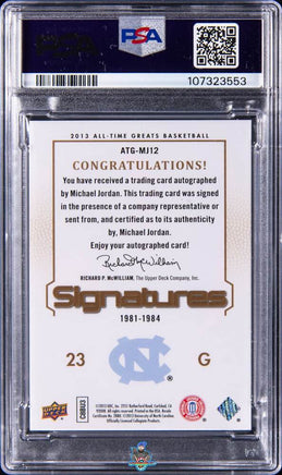 2013 Michael Jordan PSA 10 10 U.S. All Time Greats Signatures #MJ12 31/45