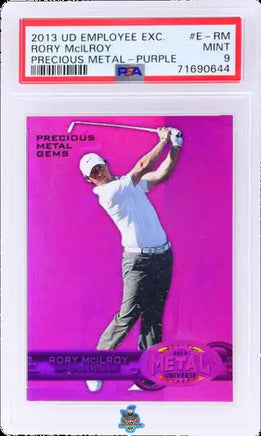 2013 Rory Mcilroy PSA 9 UD Emp Exc Precious Metal Purple #ERM 117/125