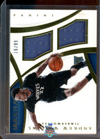 2014 Panini Immaculate Andrew Wiggins Rookie Dual Materials #DM-AW 16 of 99 UG