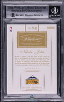 2015 Panini Flawless Premium Ink Sapphire Nikola Jokic ROOKIE AUTO 5 of 10 BGS 8.5 0015262849