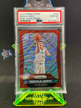 2015 Panini Prizm Nikola Jokic Ruby Wave Prizm #335 287 of 350 PSA 10 41419914