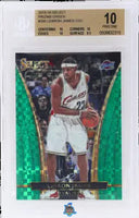 2015 LeBron James BGS 10 Select Courtside Green Prizm #300 3/5