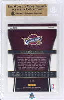 2015 LeBron James BGS 10 Select Courtside Green Prizm #300 3/5
