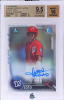 2016 Juan Soto BGS 9.5 10 Bowman Chrome Pros Auto Refractor #CPAJS /499