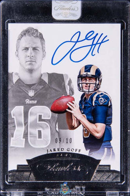 2016 Jared Goff Raw Flawless Rookie Flawless Auto #RFJG /10