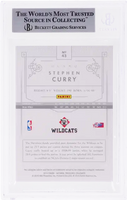 2016 Stephen Curry BGS 9 National Treasures Collegiate Red #43 /49