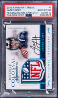 2016 Jared Goff PSA Authentic 10 Natl Treasures Rke Colossal Auto NFL Shield /1