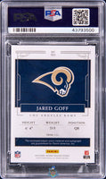 2016 Jared Goff PSA 9 National Treasures Rookie Pach Auto #101 /99