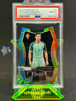 2016 Cristiano Ronaldo PSA 10 Select TieDye Prizm DieCut #154 /30