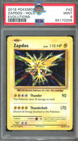 2016 Pokemon XY Evolutions Zapdos - Holo #42 PSA 9 65170256