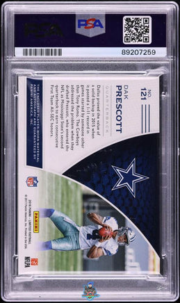 2016 Dak Prescott PSA 8 Limited Rookie Patch Auto #121 84/299