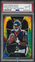 2016 Deshaun Watson PSA 10 Select 2017 Draft XRC Prizm Tye Die #3 13/25
