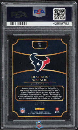 2016 Deshaun Watson PSA 10 Select 2017 Draft XRC Prizm Tye Die #3 13/25