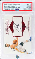 2016 Stephen Curry PSA 7 8 Flawless Excellence Signature Ruby #SCU 6/15