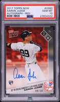 2017 Aaron Judge PSA 10 Topps Now Rookie Auto Red #336D 8/10