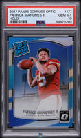 2017 Donruss Optic Holo Patrick Mahomes II ROOKIE #177 PSA 10 94879260