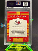 2017 Donruss Optic Patrick Mahomes Rookie Gridiron Kings #2 PSA 9 87134037