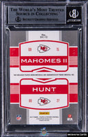 2017 Mahomes Hunt BGS 8.5 Plates & Patches Double Patches Gold Shield #DC12 1/1