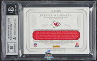 2017 Patrick Mahomes BGS 9 10 National Treasures Rookie Gloves Auto #RG2PM /25