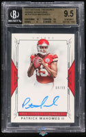 2017 Patrick Mahomes BGS 9.5 10 National Treasures Rookie Auto #RS2PM /99