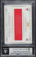 2017 Patrick Mahomes BGS 9 National Treasures Rookie Trem Treasures Mats #2 /99