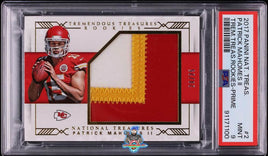 2017 Patrick Mahomes PSA 9 National Treasures Trem Treasures Rke Patch Auto 20/25