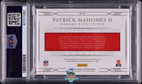 2017 National Treasures Tremendous Patrick Mahomes II ROOKIE PATCH 20 of 25 #2 PSA 9 91171100