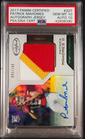 2017 Panini Certified Patrick Mahomes ROOKIE PATCH AUTO DNA 10 5 of 149 #207 PSA 10 42938390